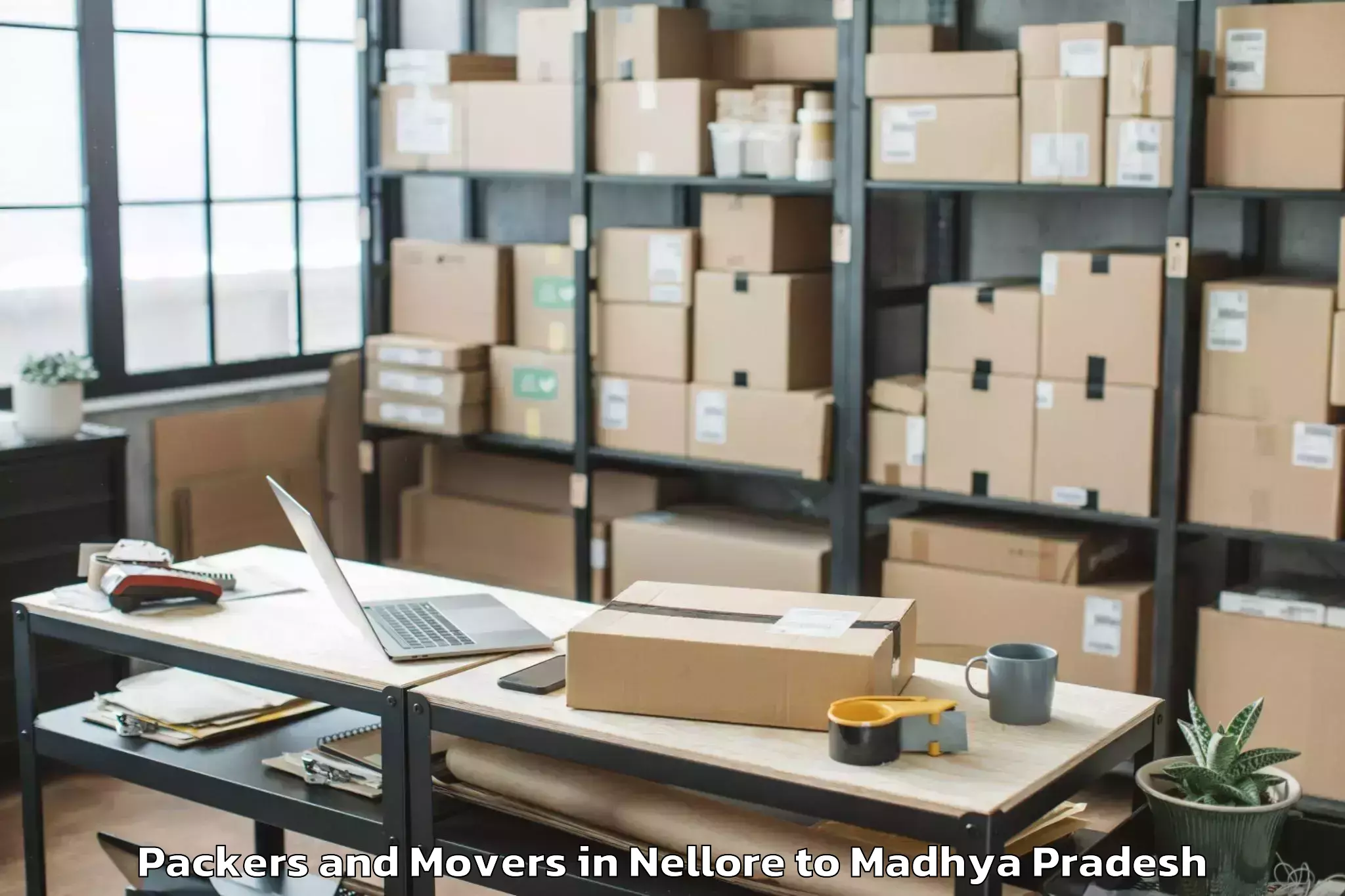 Trusted Nellore to Nasrullaganj Packers And Movers